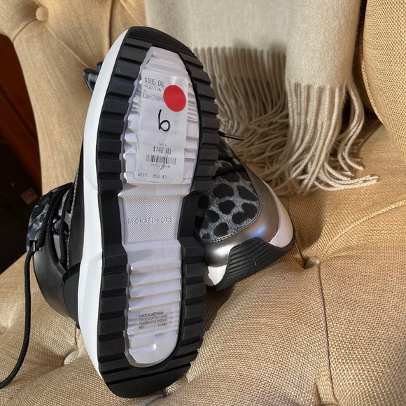 MICHAEL KORS Leopard-print metallic snow boots Sz6 - Picture 8 of 8